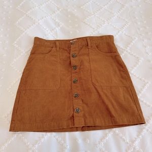 Corduroy Mini Skirt